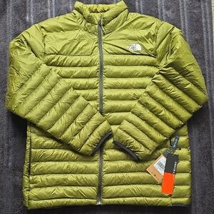 The North Face Olive Quilted Puffer Jacket - Mens XL